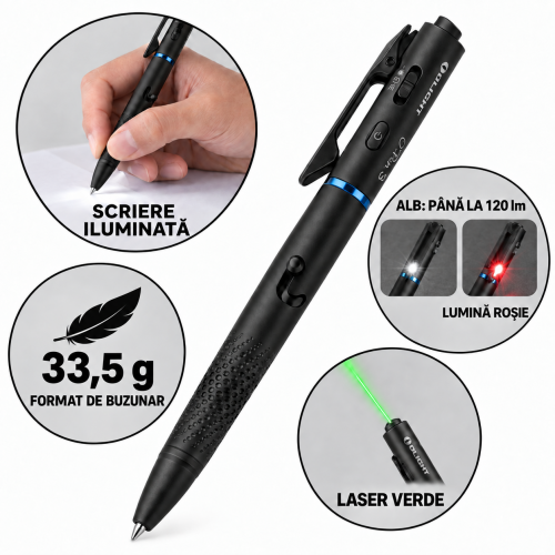 Pix multifunctional cu lanterna Olight Open 3