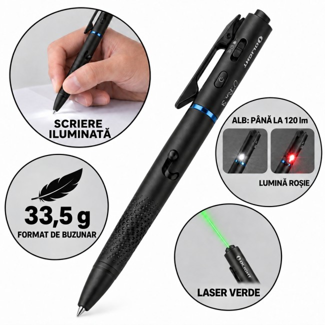 Pix multifunctional cu lanterna Olight Open 3