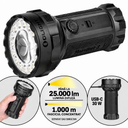 Lanterna Olight Marauder 3 - 25000 lumeni