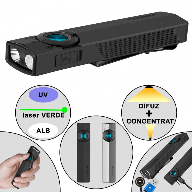 Lanterna Olight ArkPro cu 4 surse de lumina