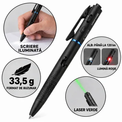 Pix multifunctional cu lanterna Olight Open 3