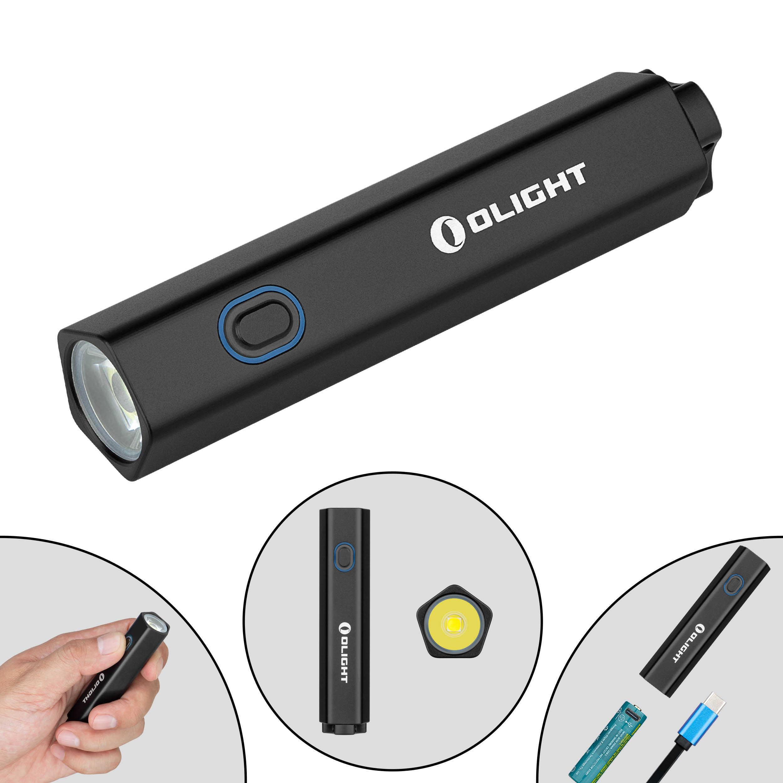 Lanterna Olight Diffuse reincarcabila USBc Olight Romania