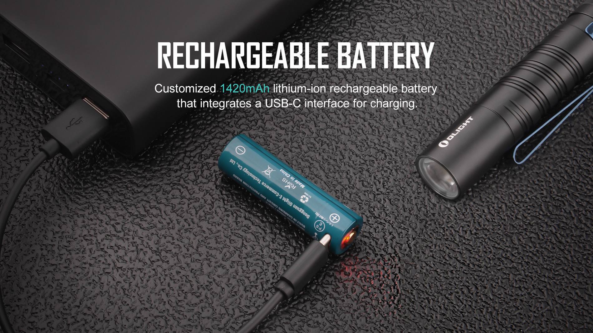 Acumulator cu USB-C