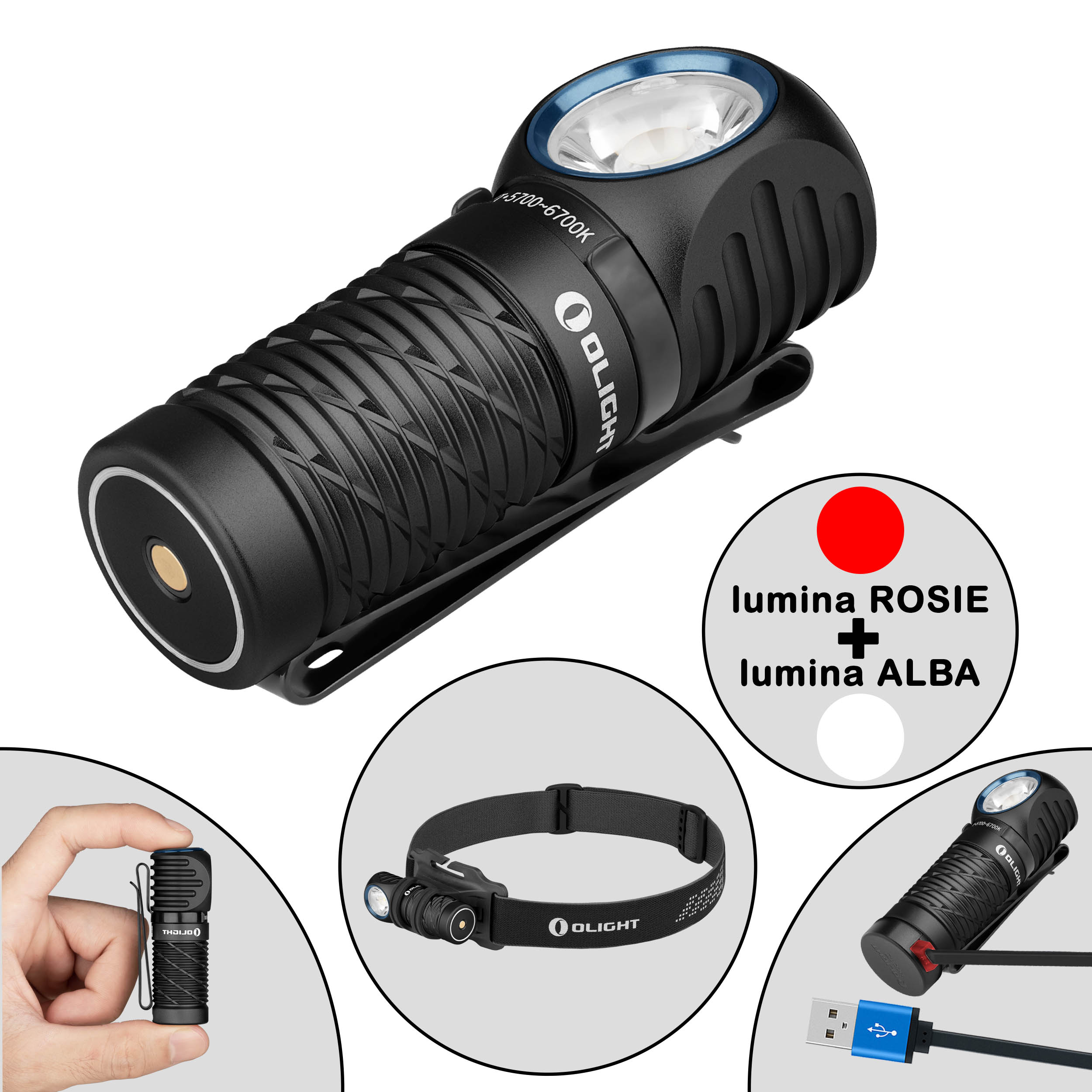 Lanterna de cap multifunctionala Olight Perun 2 Mini