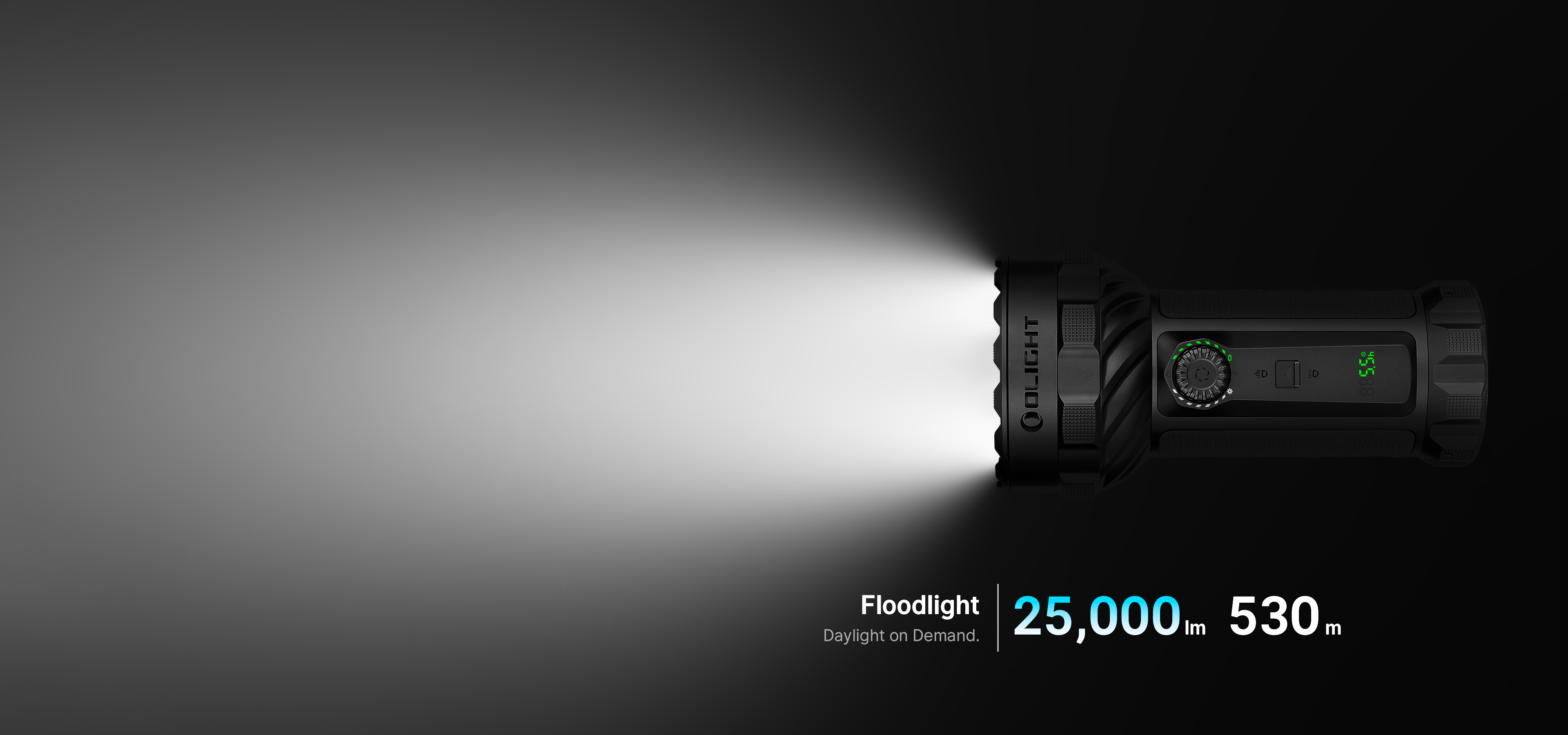 Marauder 3: fascicul dispersat de 25000 lumeni, distanta maxima 530 metri