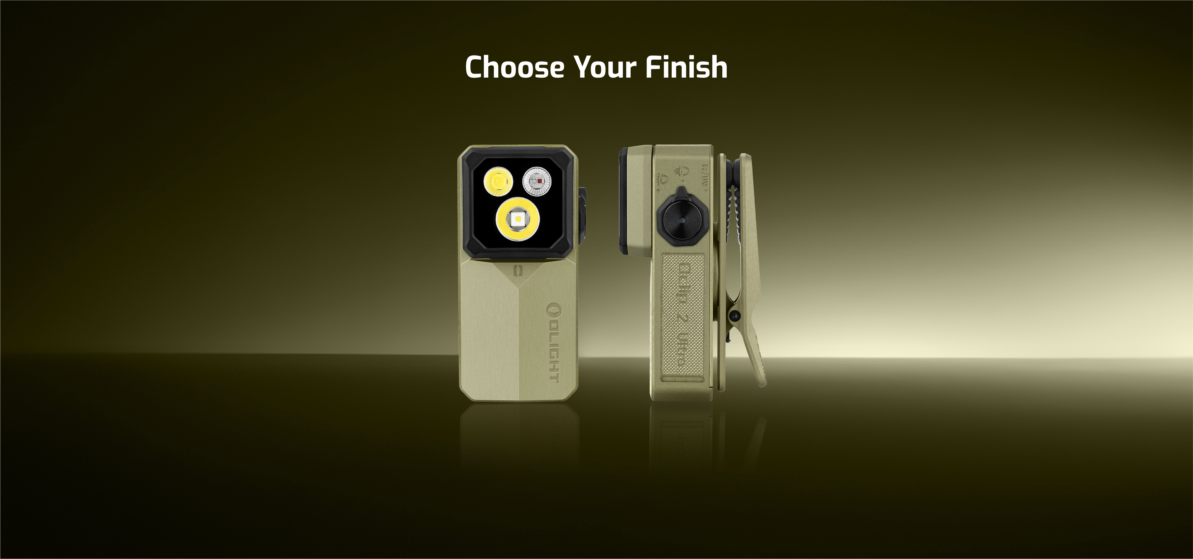 Oclip 2 Ultra Olive Green, corp din aliaj OAL