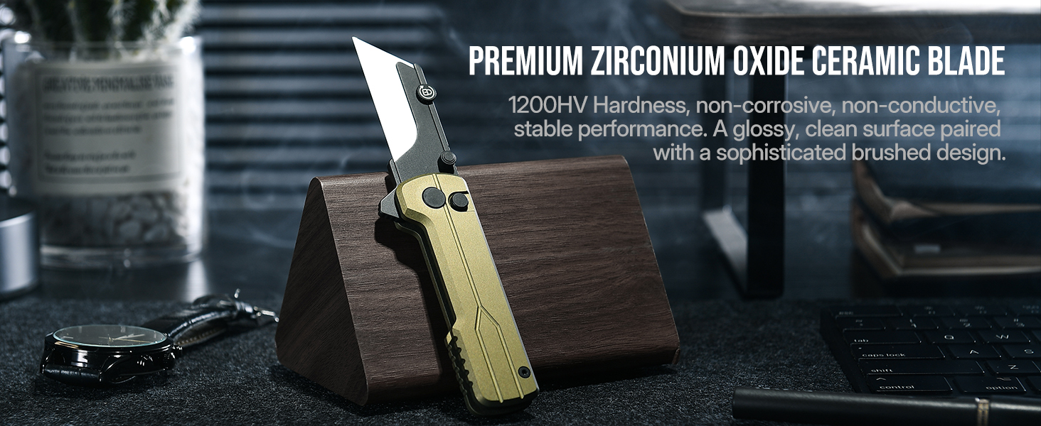 U1 Ultra: lama din ceramica de oxid de zirconiu, duritate declarata 1200 HV